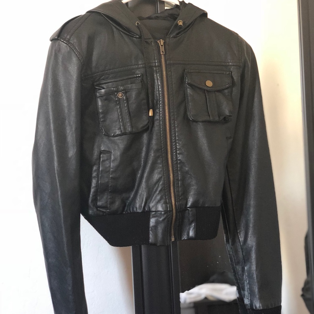 Black Pleather Jacket